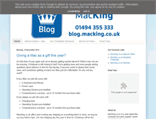 Tablet Screenshot of blog.macking.co.uk